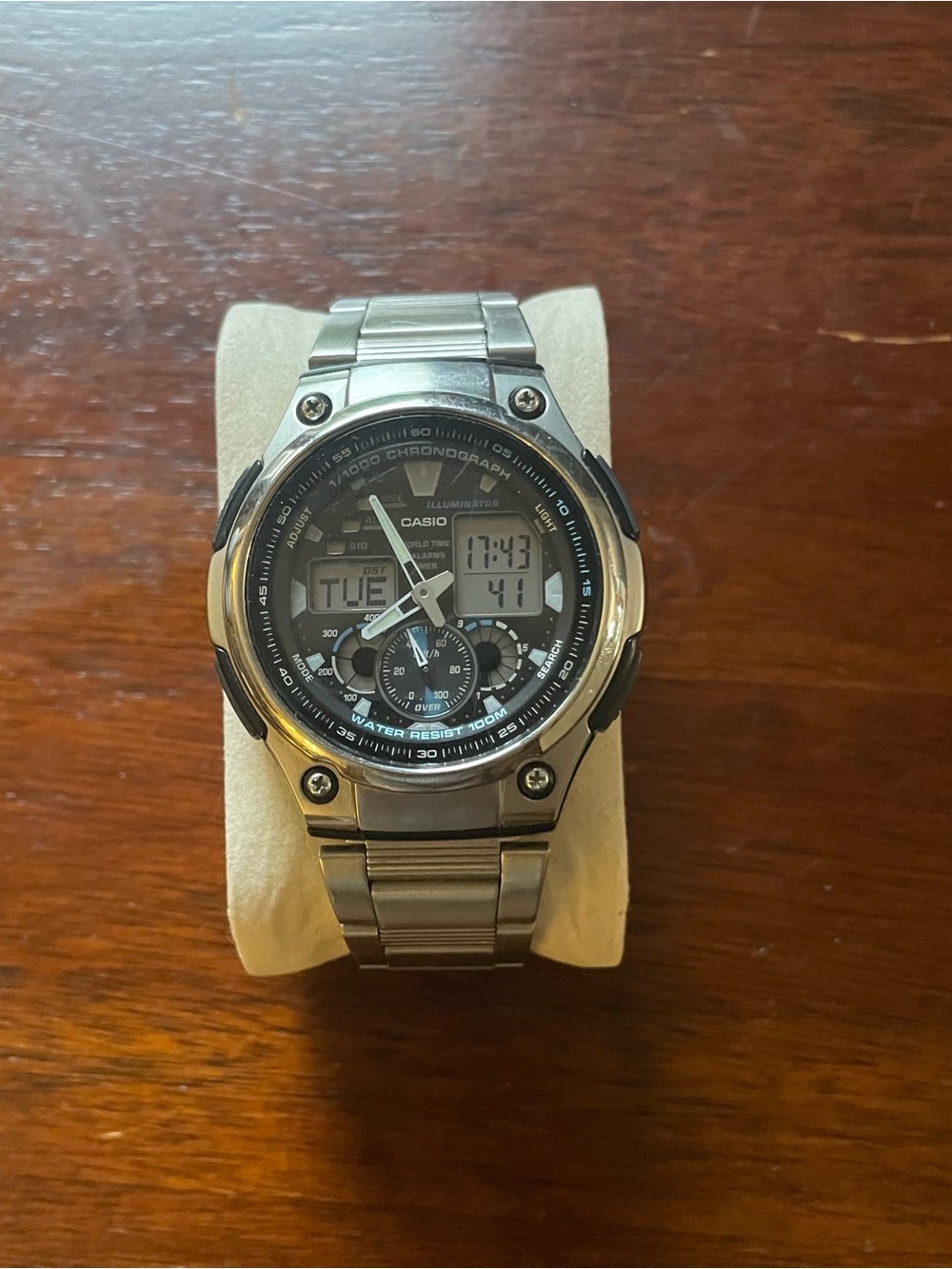 Casio AQ-190DW Men’s Chronograph World Time Watch